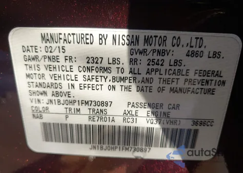 2015 Infiniti Qx50 Journey z USA, uszkodzony, nr VIN JN1BJ0HP1FM730897